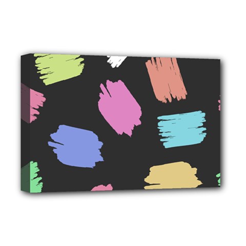 Many Colors Pattern Seamless Deluxe Canvas 18  X 12  (stretched) by Dutashop