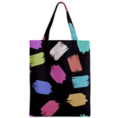 Many Colors Pattern Seamless Zipper Classic Tote Bag by Dutashop