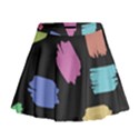 Many Colors Pattern Seamless Mini Flare Skirt View1