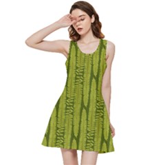 Fern Texture Nature Leaves Inside Out Racerback Dress by Dutashop