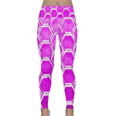 Hexagon Windows Lightweight Velour Classic Yoga Leggings by essentialimage365