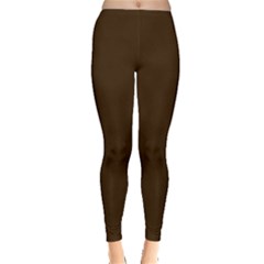 Brunette Brown Leggings  by FabChoice
