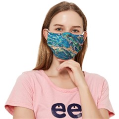 Oceanic Mircoscope  Fitted Cloth Face Mask (adult) by BrenZenCreations
