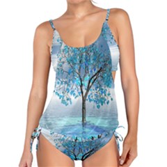 Crystal Blue Tree Tankini Set by icarusismartdesigns