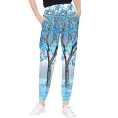 Crystal Blue Tree Tapered Pants by icarusismartdesigns