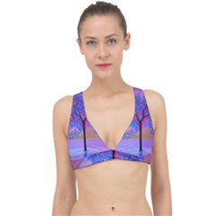 Tree Sunset Classic Banded Bikini Top by icarusismartdesigns