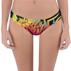 Abstract Jungle Reversible Hipster Bikini Bottoms by icarusismartdesigns
