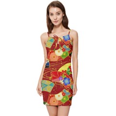 Floral Abstract Summer Tie Front Dress by icarusismartdesigns
