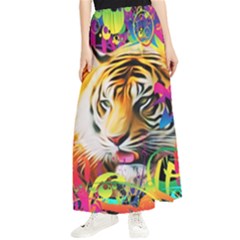 Tiger In The Jungle Maxi Chiffon Skirt by icarusismartdesigns