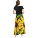 Sunflower Painting Maxi Chiffon Skirt View2