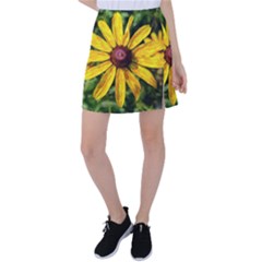 Sunflower Painting Tennis Skirt by ExtraAwesomeSauce