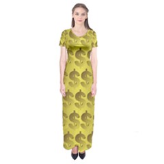 Account Dollar Short Sleeve Maxi Dress by Dutashop