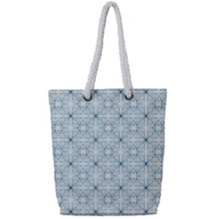 Tulip Flower Garden  Full Print Rope Handle Tote (small) by SychEva