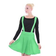 Algae Green Suspender Skater Skirt by FabChoice