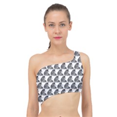 Leopard Spliced Up Bikini Top  by Sparkle