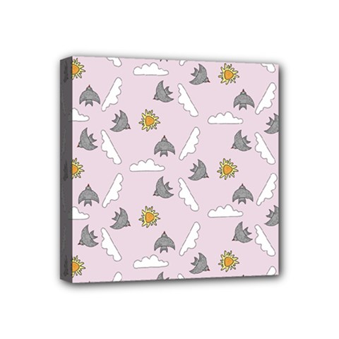 Birds In The Sky  Mini Canvas 4  X 4  (stretched) by SychEva