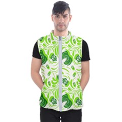 Green Leaves Men s Puffer Vest by Eskimos