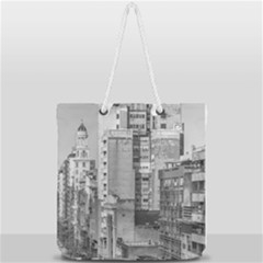 Aerial View Montevideo Uruguay Full Print Rope Handle Tote (large) by dflcprintsclothing