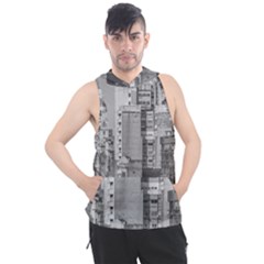 Aerial View Montevideo Uruguay Men s Sleeveless Hoodie by dflcprintsclothing