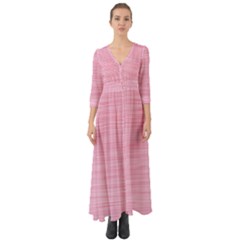 Pink Knitted Pattern Button Up Boho Maxi Dress by goljakoff