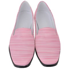Pink Knitted Pattern Women s Classic Loafer Heels by goljakoff