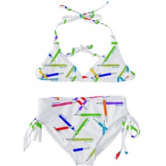 Pen Pencil Color Write Tool Kids  Classic Bikini Set by Dutashop