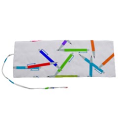 Pen Pencil Color Write Tool Roll Up Canvas Pencil Holder (s) by Dutashop