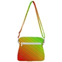 Orange Green Gradient Hunter Zipper Messenger Bag View3
