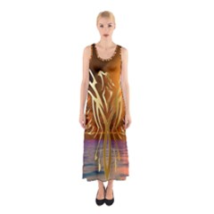 Pheonix Rising Sleeveless Maxi Dress by icarusismartdesigns