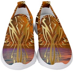 Pheonix Rising Kids  Slip On Sneakers by icarusismartdesigns