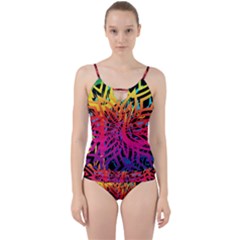 Abstract Jungle Cut Out Top Tankini Set by icarusismartdesigns
