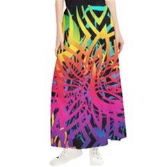 Abstract Jungle Maxi Chiffon Skirt by icarusismartdesigns