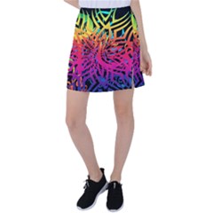 Abstract Jungle Tennis Skirt by icarusismartdesigns