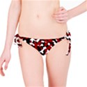 Camouflage rouge Bikini Bottom View1