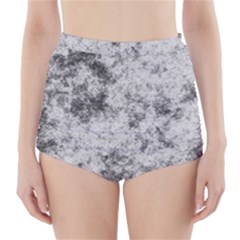 Degrade Blanc/gris High-waisted Bikini Bottoms by kcreatif