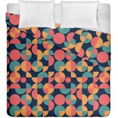 Shapes Pattern Duvet Cover Double Side (king Size) by designsbymallika