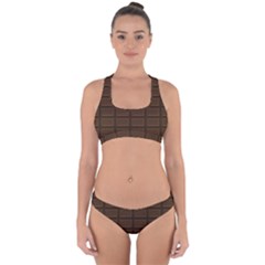 Milk Chocolate Cross Back Hipster Bikini Set by goljakoff