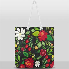 Russian Khokhloma Full Print Rope Handle Tote (large) by goljakoff
