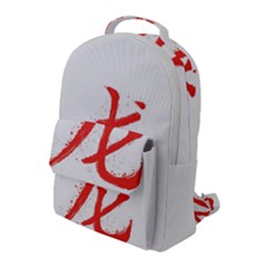 Dragon Hieroglyph Flap Pocket Backpack (large) by goljakoff