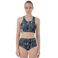 Abstract Texture Surface Print Racer Back Bikini Set by dflcprintsclothing