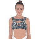 Abstract Texture Surface Print Bandaged Up Bikini Top View1