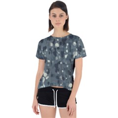 Abstract Texture Surface Print Open Back Sport Tee by dflcprintsclothing