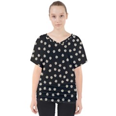 Pattern Marguerites V-neck Dolman Drape Top by kcreatif
