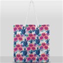 Tropical Flowers Turtles CBDOilPrincess 9a8efa63-1b6b-4226-a85c-858859e581d8 Full Print Rope Handle Tote (Large) View2