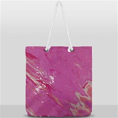 My Pour Cup Painting 1 Cbdoilprincess B85ce3ba-6b55-4b89-b882-d6eeb79129ac Full Print Rope Handle Tote (large) by CBDOilPrincess1