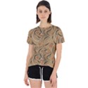 Folk floral pattern. Abstract flowers print. seamless pattern Open Back Sport Tee View1