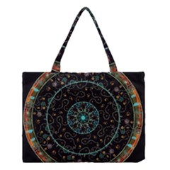 Mandala - 0008b - The Coffee Eye Medium Tote Bag by WetdryvacsLair