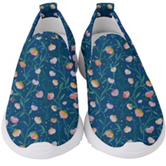 Unusual Flowers Kids  Slip On Sneakers by SychEva