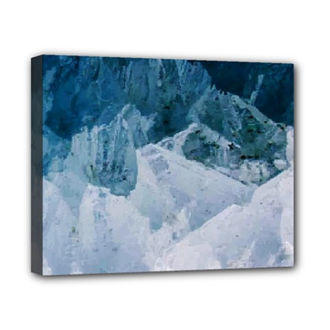 Blue Sea Waves Canvas 10  X 8  (stretched) by goljakoff