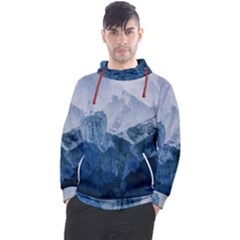Blue Ice Mountain Men s Pullover Hoodie by goljakoff